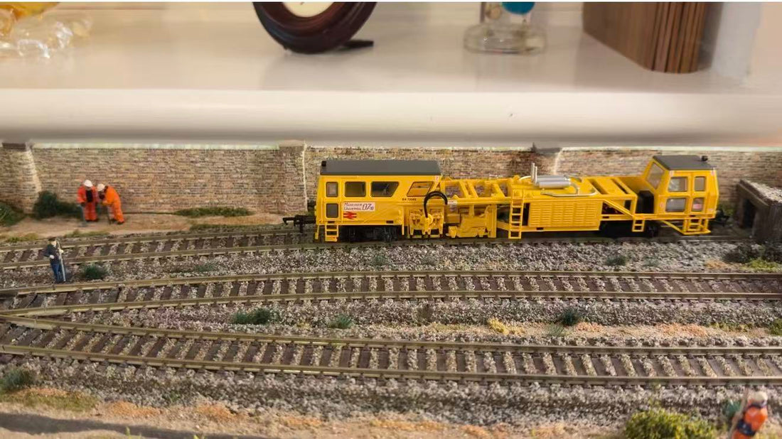 Sneak peek of the completed Sandwich with Sidings layout featuring detailed scenery, sidings, and lighting ready for use in the Platform Collectables workshop.