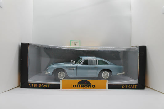 Chrono H1003 Aston Martin DB5 1963 Metallic Ice Blue 1:18 Scale Diecast Model (Pre-Owned)