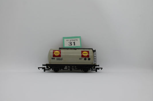 Hornby Shell 500 Tank Wagon OO Gauge (Pre-Owned)
