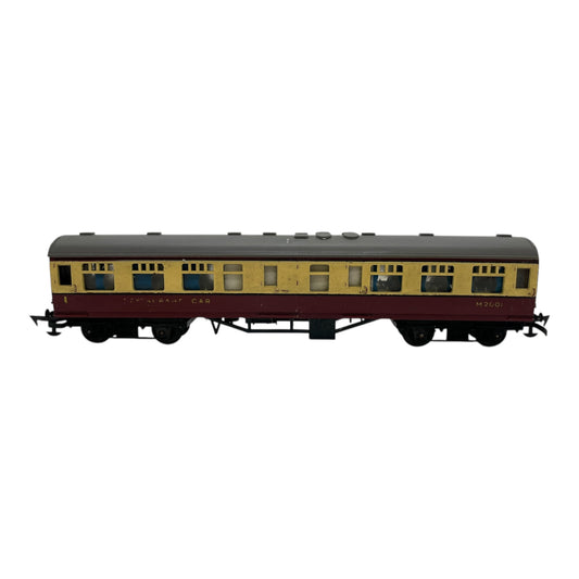 Tri-ang Restaurant Car – Maroon and Cream – OO Gauge – Poor Condition (2 of 3)